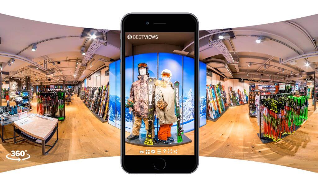 360 Grad Shop intuitiv am mobilen Device erleben.