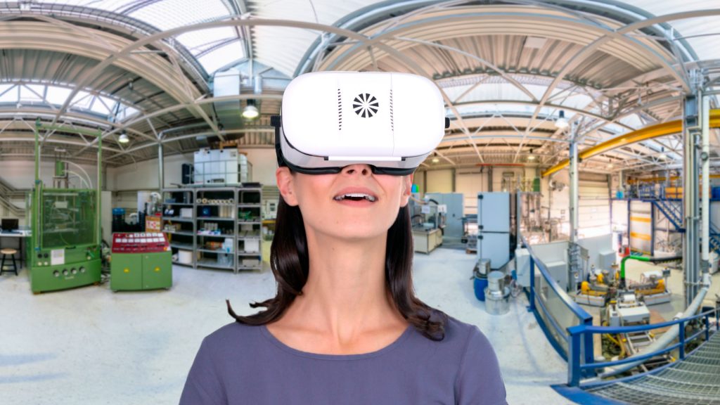 So präsentiert sich das Fraunhofer IVV virtuell mit der VR Brile