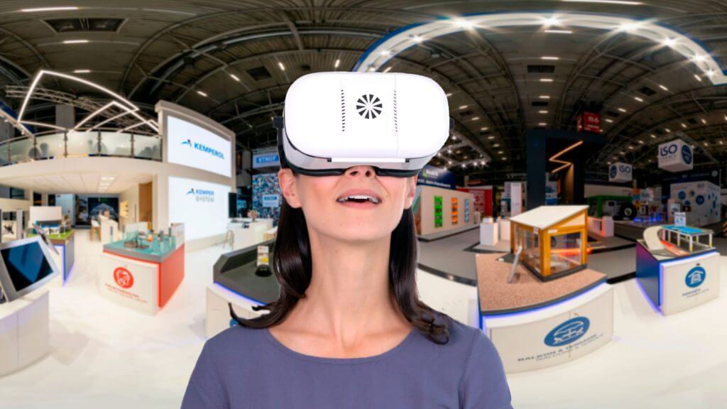 Virtueller Messestand - interatkiv und in 360 Grad mit der VR Brille erleben