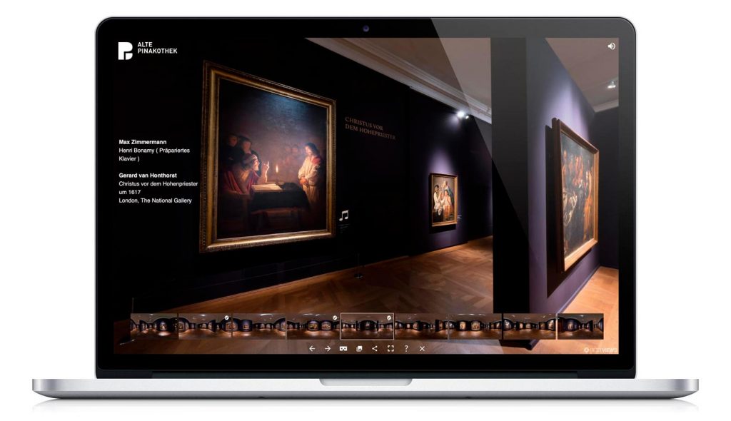 BESTVIEWS virtuelles 360° Erlebnis Caravaggio - Alte Pinakothek Virtuelle Führung durch die Caravaggio in der Alten Pinakothek München