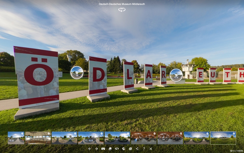 Bestviews-360°-Screenshots-360°-Rundgang-Grenze-Mödlareuth Mauerschriftzug Mödlareuth