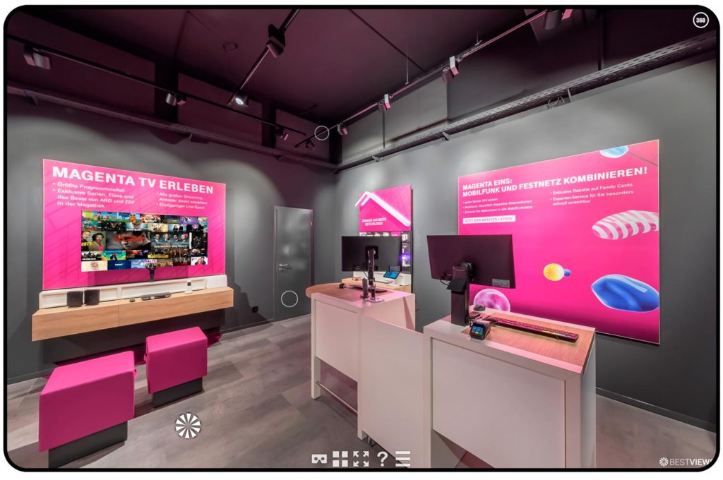 Virtueller Rundgang Telekom Showroom