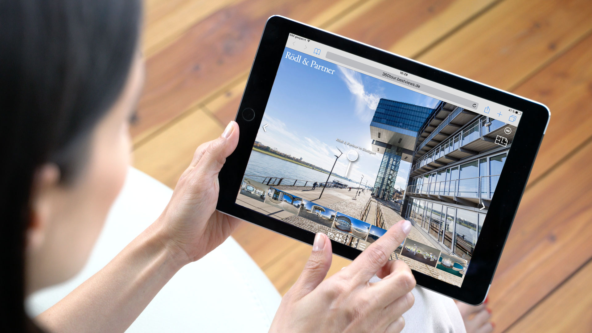 virtuelle 360 Grad Unternehmen mit dem Tablet live erleben