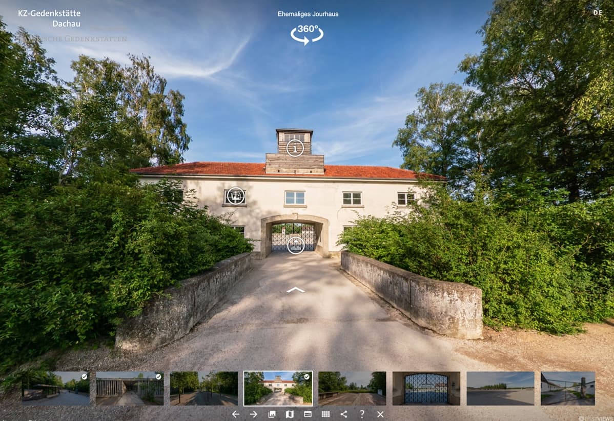 Virtuelle 360° Tour durch das KZ-Dachau