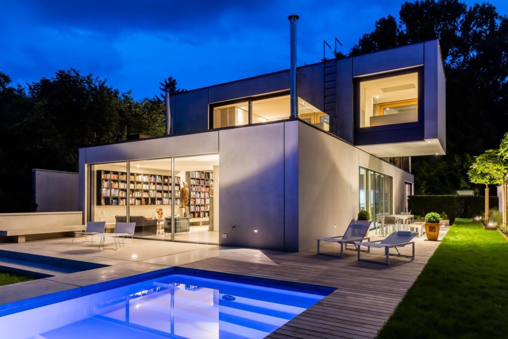 virtueller 360 Grad Immobilien Rundgang moderne Villa