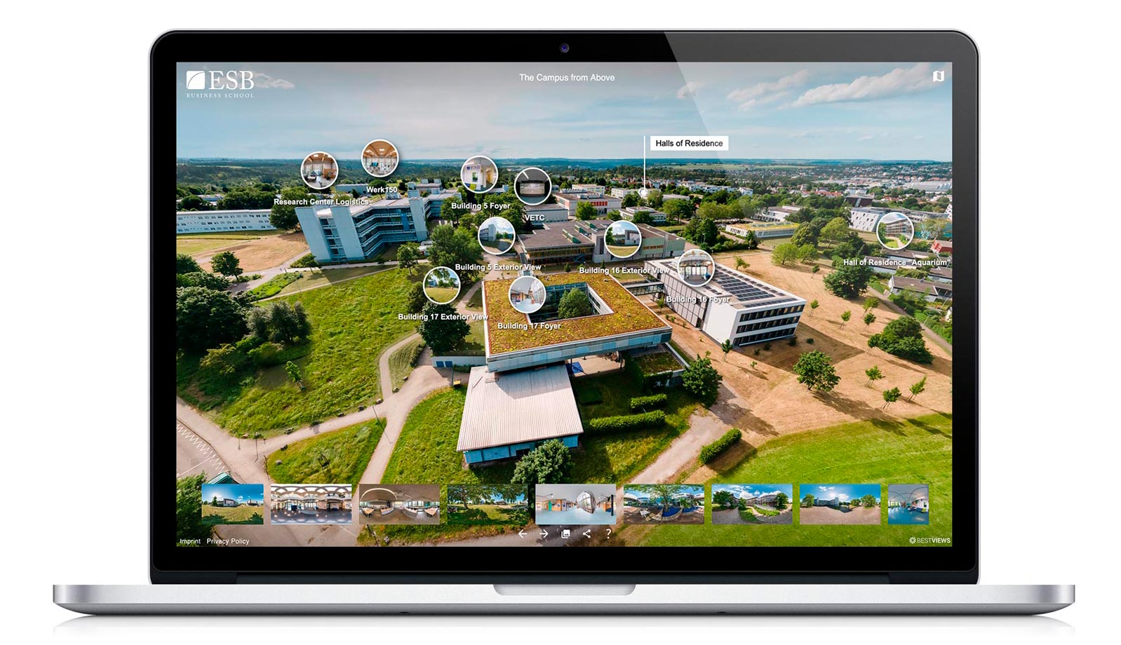 Virtueller Campus ESB Reutlingen in 360° Erleben