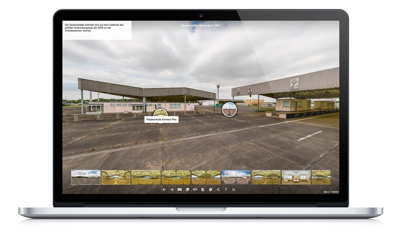 BESTVIEWS 360°-Rundgang Innerdeutsche Grenze-Marienborn 360° Rundgang Gedenkstätte Deutsche Teilung Marienborn