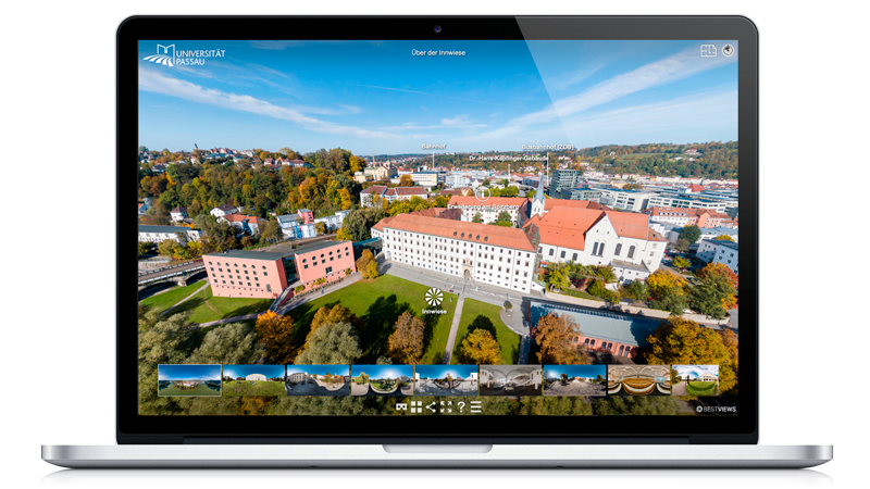 Virtueller Campus Uni Passau in 360° erleben