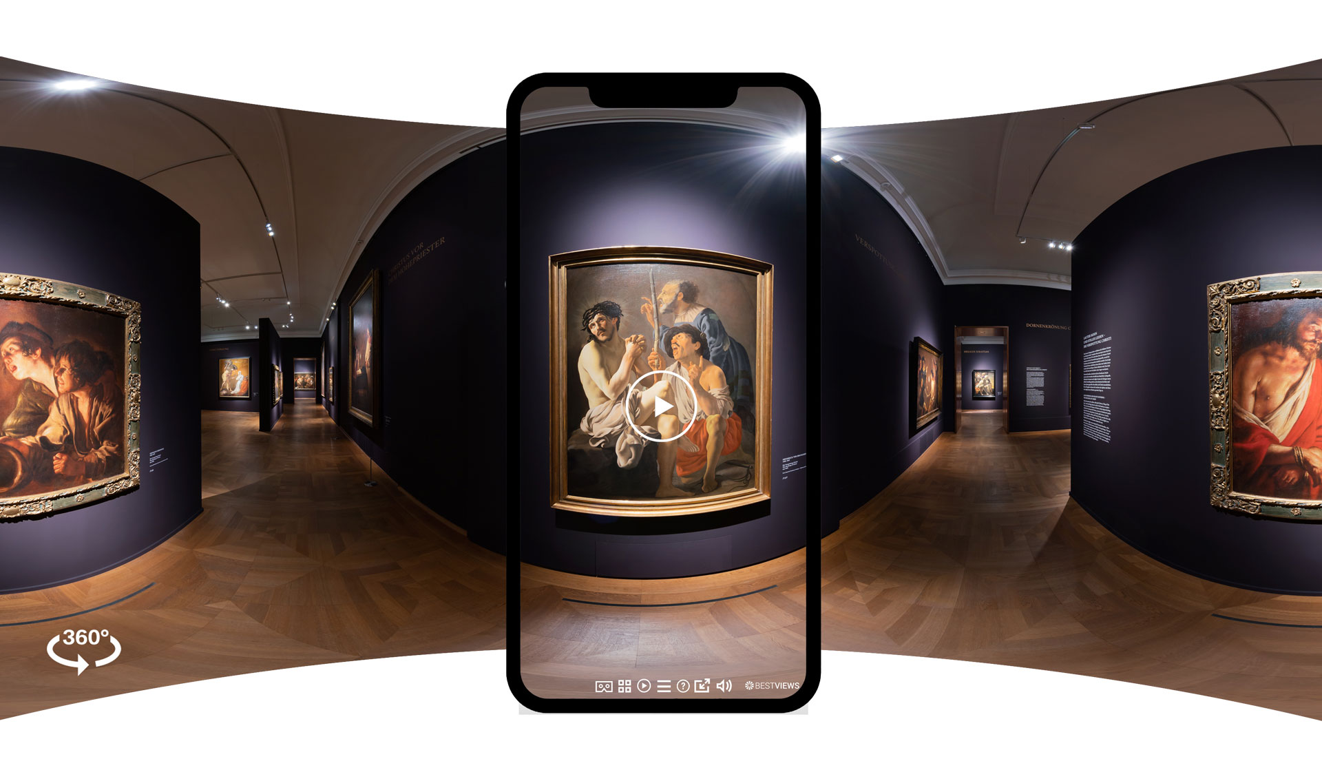 Virtueller Rundgang Caravaggio Ausstellung Museum Alte Pinakothek