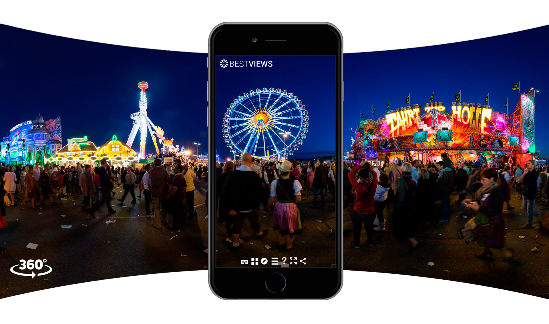 virtuelle 360 Grad Tour Oktoberfest mit dem Smartphone erleben