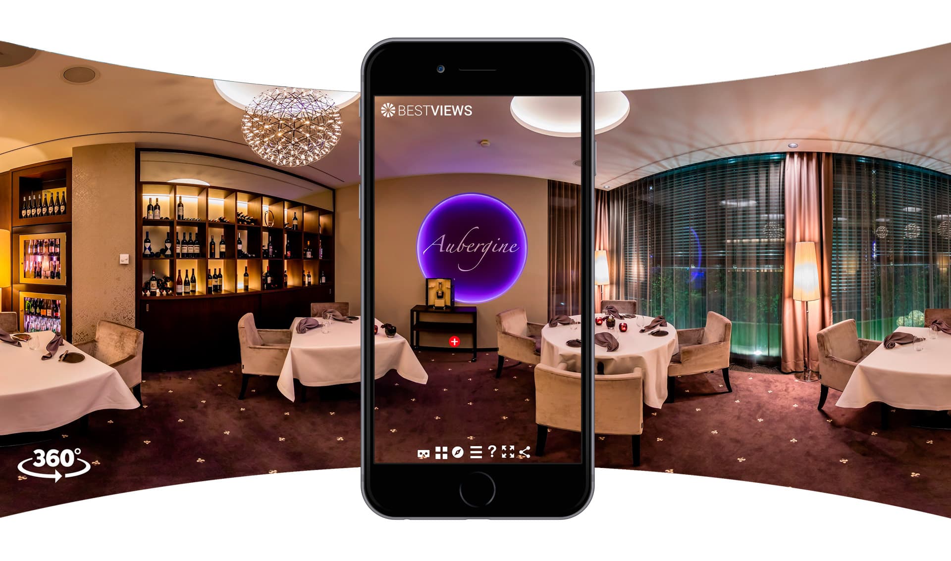 virtuell 360° Restaurant mit dem Smartphone erleben